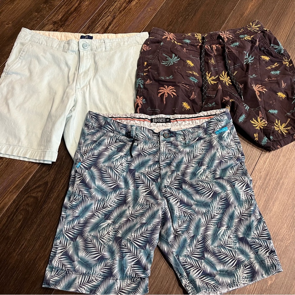Stylish Men's Shorts - Set of 3 - 34W & L Gently Used